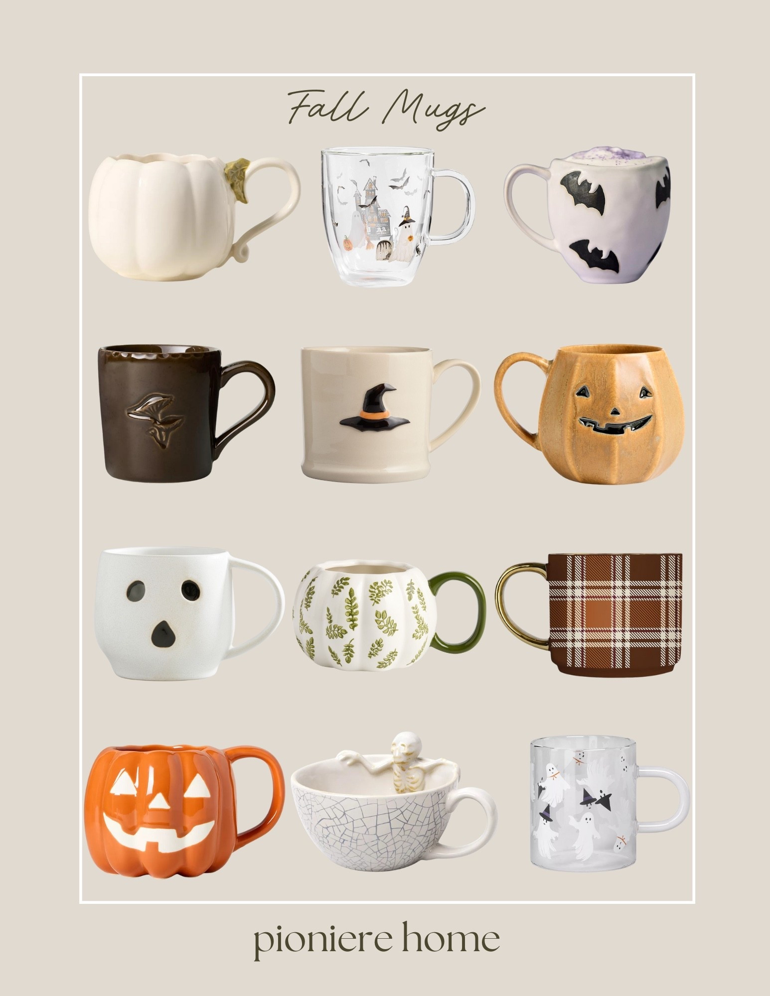 Fall mugs. Halloween mugs, pottery barn, Anthropologie, world market, pumpkin mugs  

#LTKHome #LTKSeasonal #LTKFindsUnder50