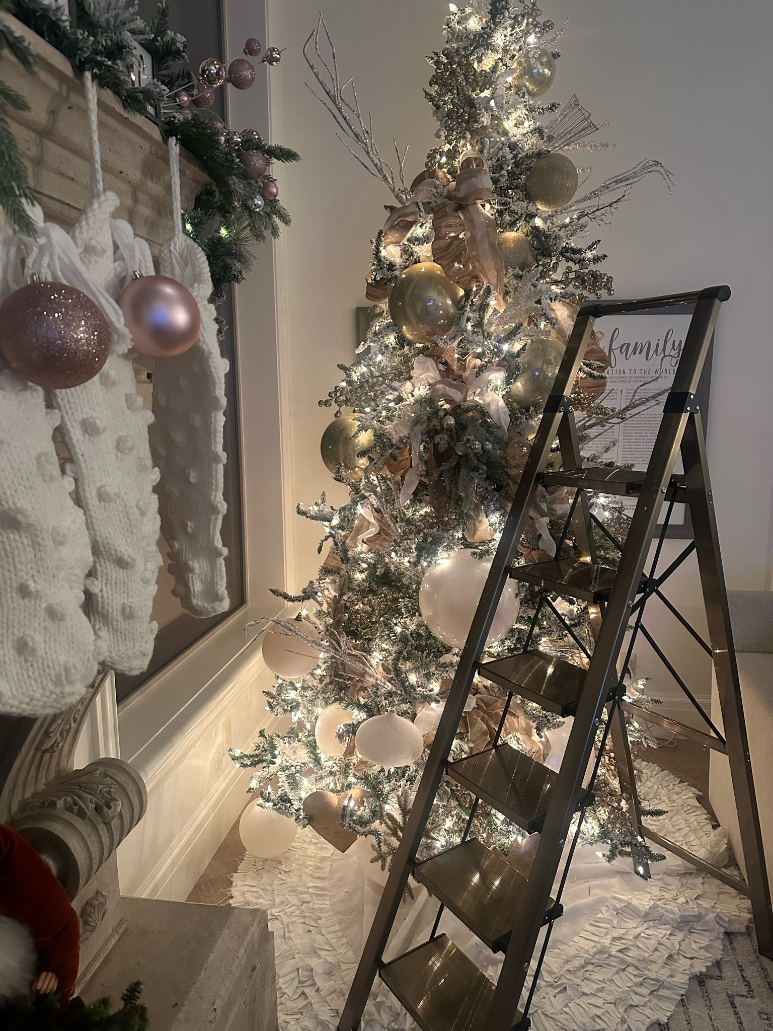 The BEST lightweight ladder for decorating a christmas tree or any household chores! 🪜 

#LTKHoliday #LTKU #LTKHome