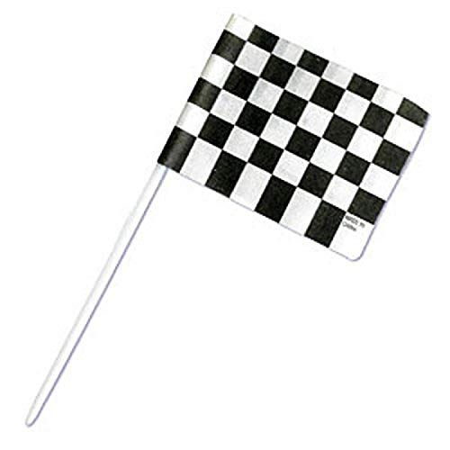 Oasis Supply BC F-5 Checkered Racing Flag Cupcake Topper Picks, 24-Pack | Amazon (US)
