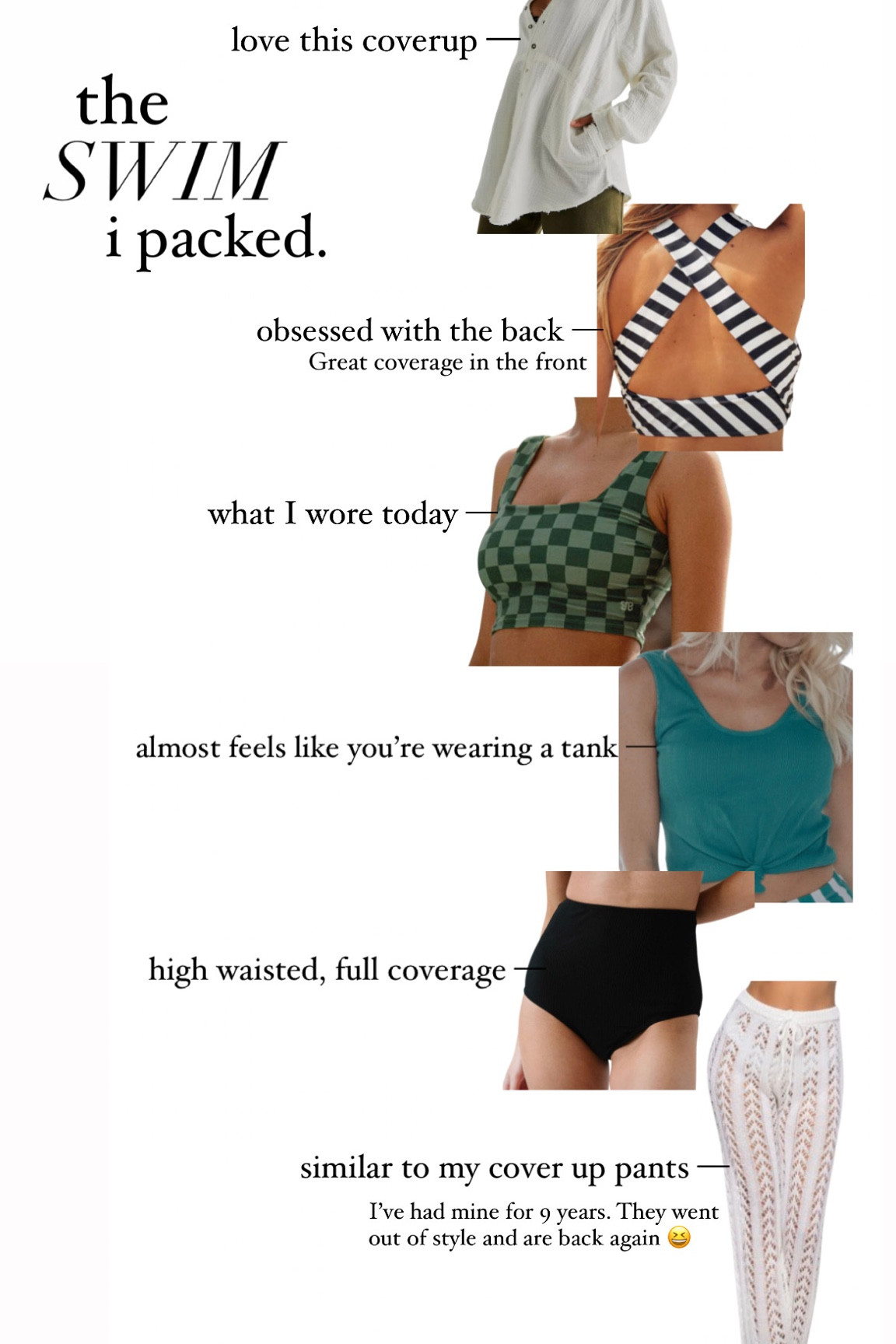 The swim I packed for spring break that’s held up over the years!

XS top in Albion Fit, S bottom
XS top and bottom in Coral Reef
XS in coverups 



#LTKswim #LTKtravel #LTKSeasonal