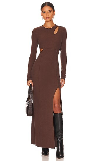 Carved Maxi Dress in Berry | Revolve Clothing (Global)