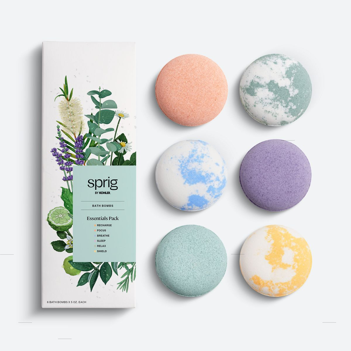 Sprig Bath Bomb Essentials Pack | Kohler