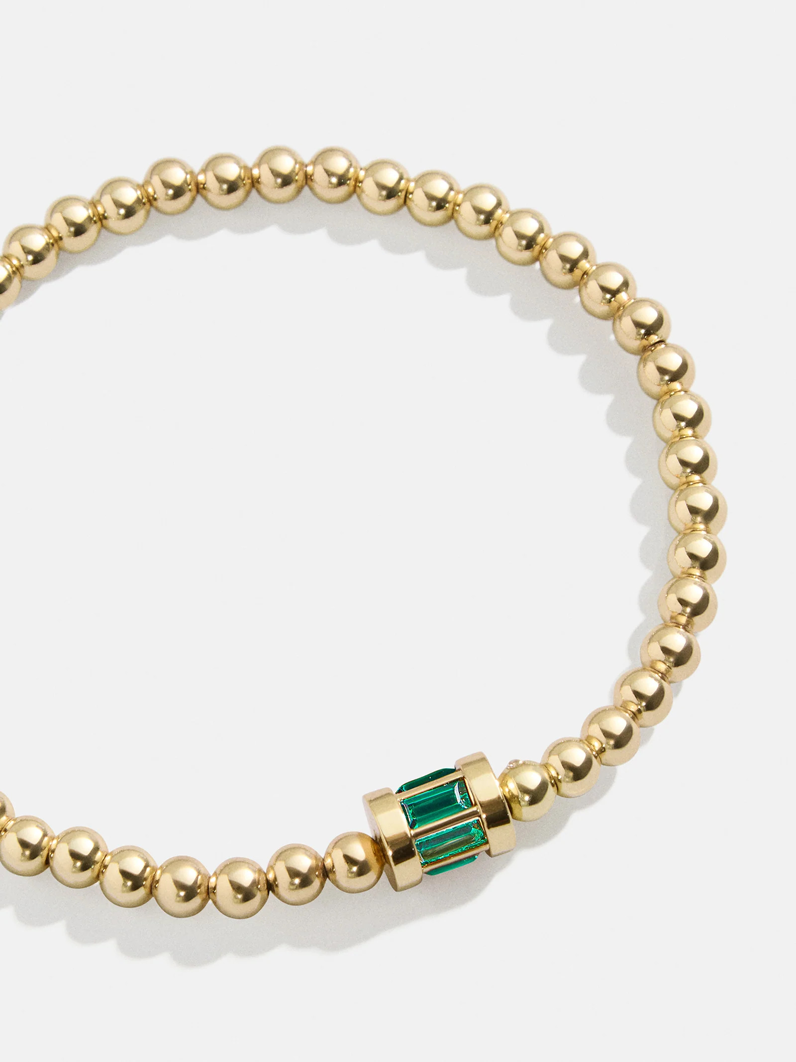 Tatum Birthstone Bracelet - Emerald | BaubleBar