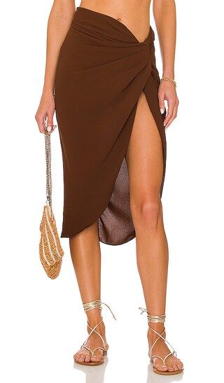 Agam Skirt in Brown | Revolve Clothing (Global)