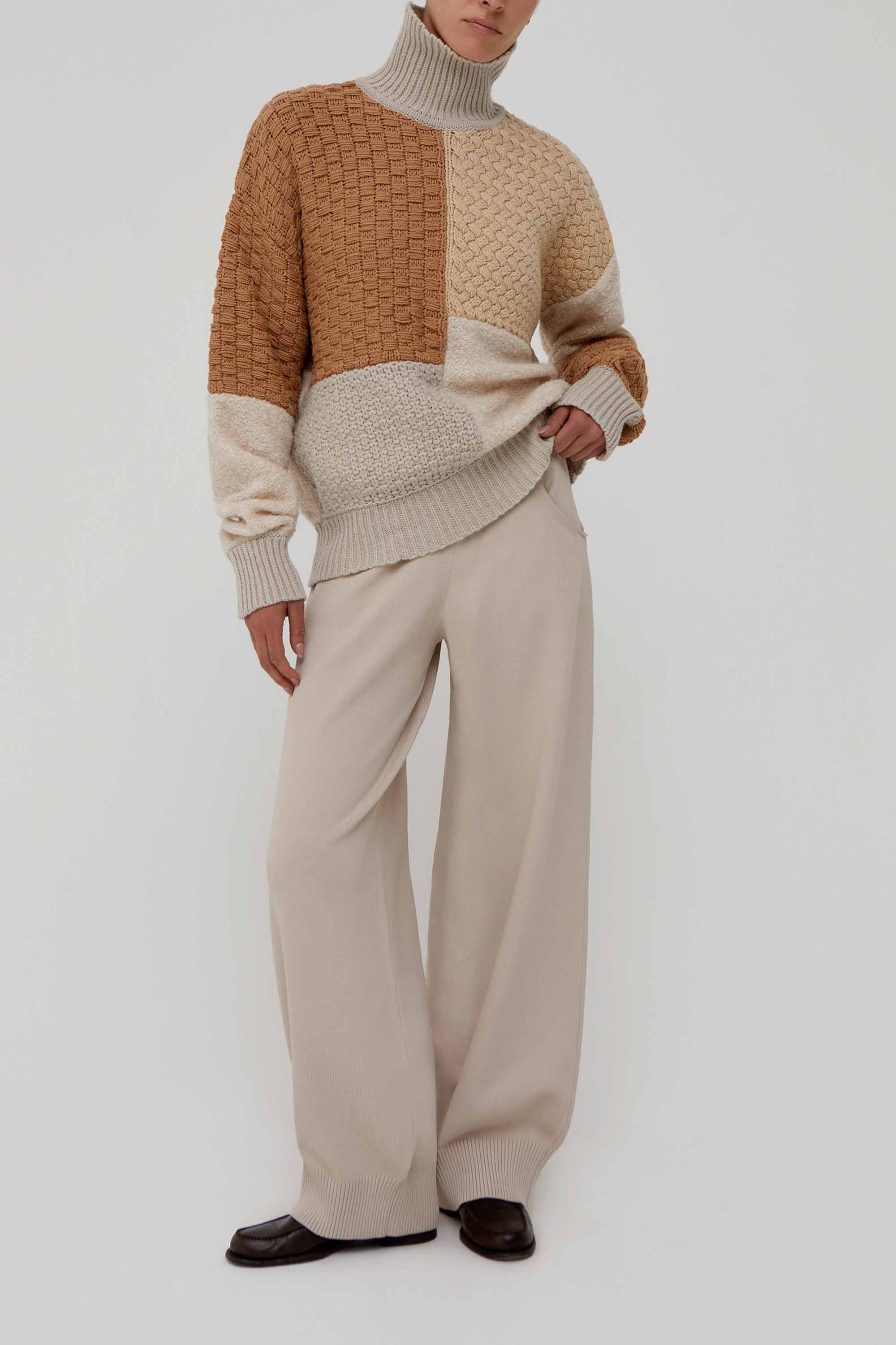 Mosaic Sweater in Wool | Amiya