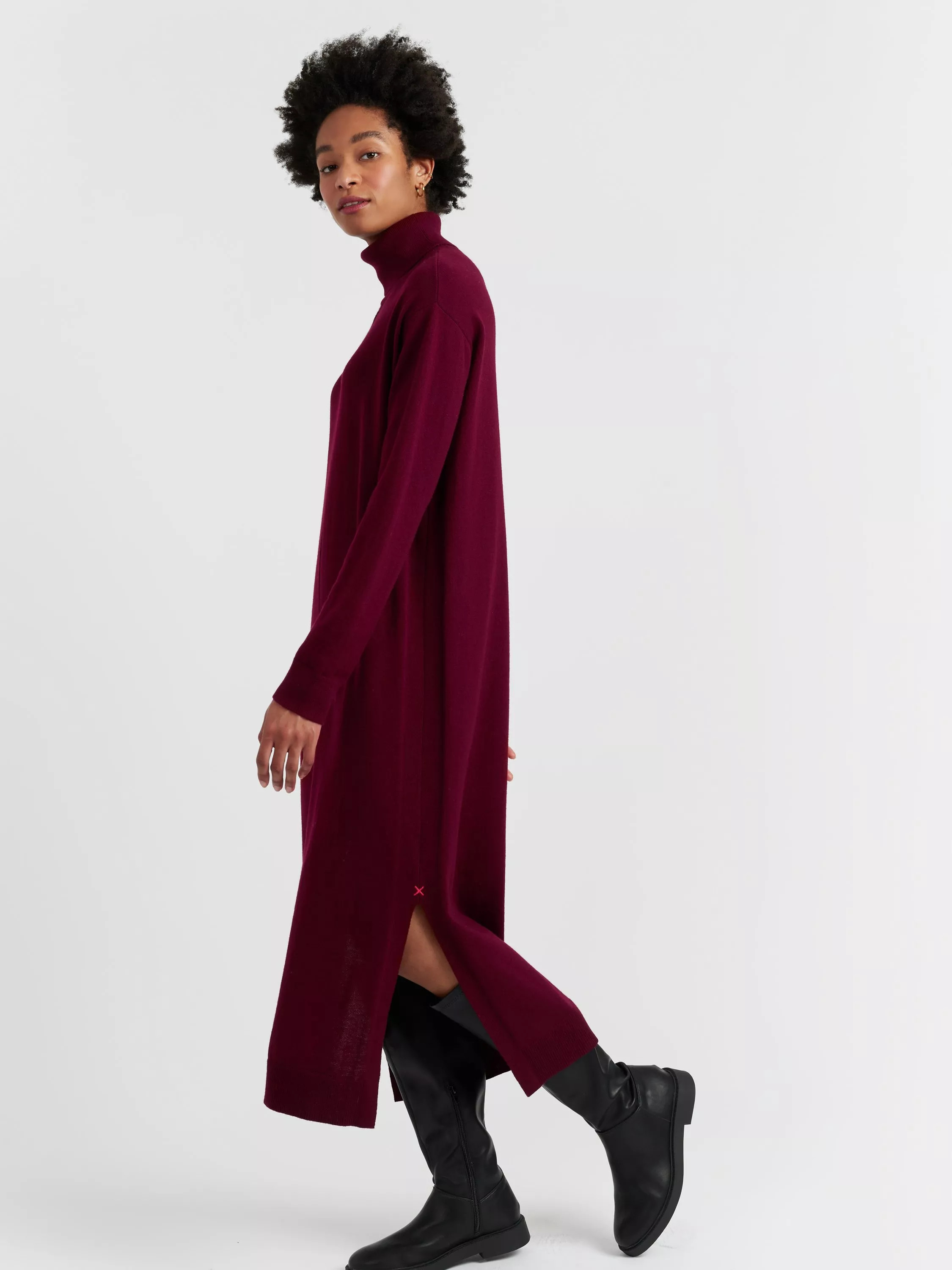 Chinti & Parker Roll Neck Wool Rich Jumper Dress | John Lewis (UK)