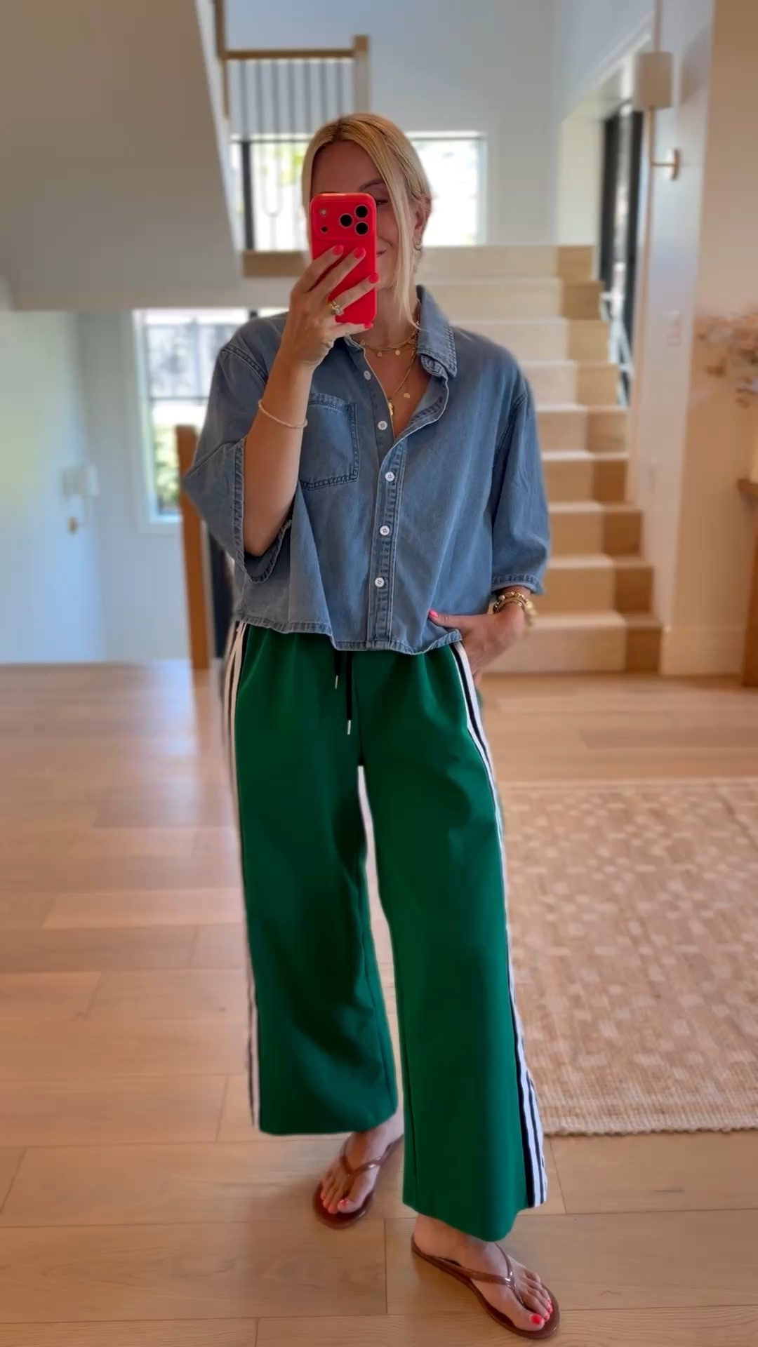 This is a fun way to style track pants! Size M

#LTKootd #LTKgrwm #LTKmomlife