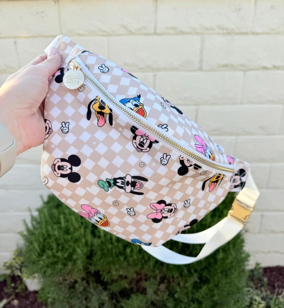 Magical Characters Large Fanny Pack- Theme Park Inspired - Belt Bag - Checker Bag - Checker Purse... | Etsy (US)