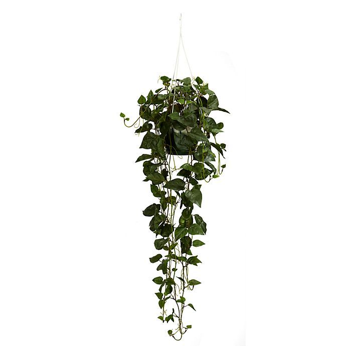 Nearly Natural 36-Inch Philodendron Silk Plant Hanging Basket | Bed Bath & Beyond