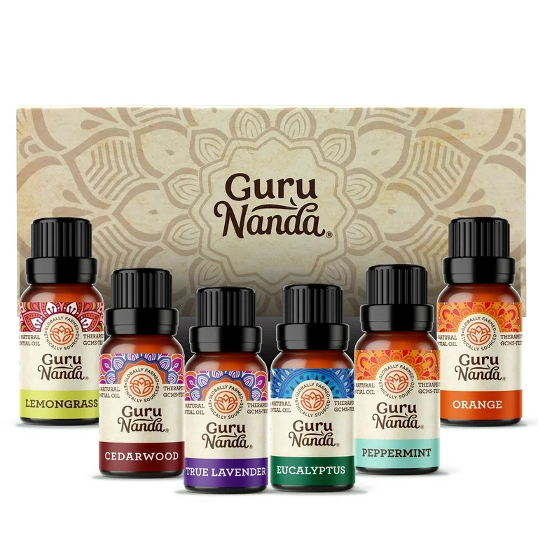 GuruNanda 100% Pure Essential Oils - Aromatherapy Singles - Variety of Scents - Set of 6 - Walmar... | Walmart (US)