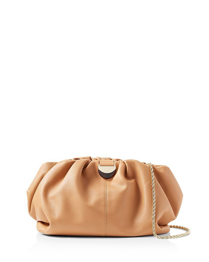 Analeigh Small Gathered Leather Clutch | Bloomingdale's (US)