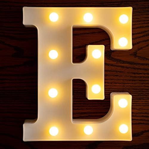 Yorulory LED Letter Lights Sign Letters Light Up Letters Sign for Night Light Wedding Birthday Party | Amazon (US)