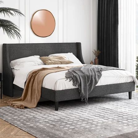 Wade Logan® Mullican Upholstered Low Profile Platform Bed | Wayfair North America