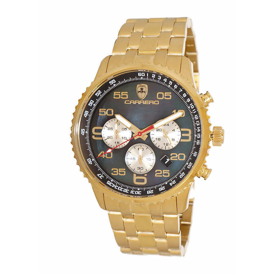 Torino Carrero Aureum-Mb Chronograph Tachymeter Black Dial Mens Watch C1G7022-BK | Jomashop.com & JomaDeals.com