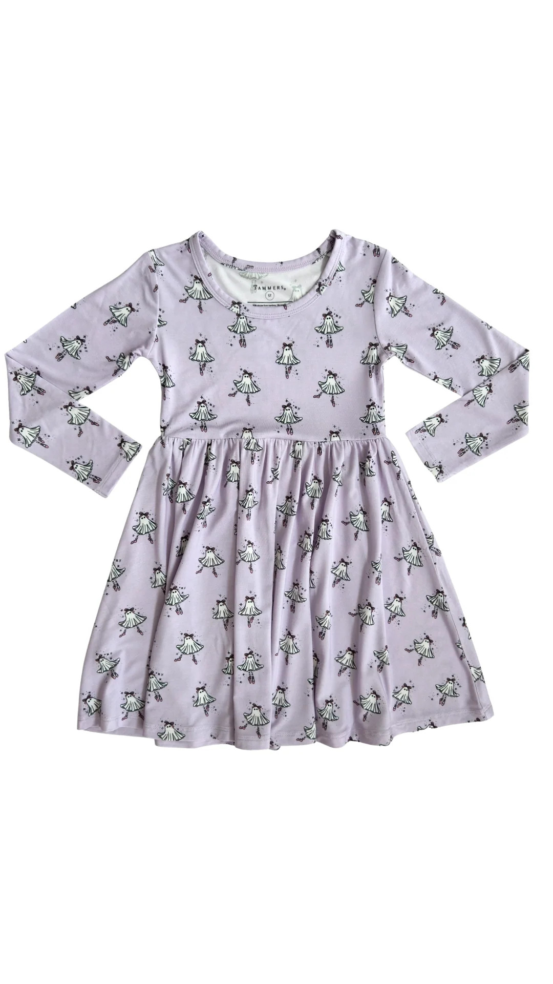 Ballerina Ghost Long Sleeve Twirl Dress | In My Jammers