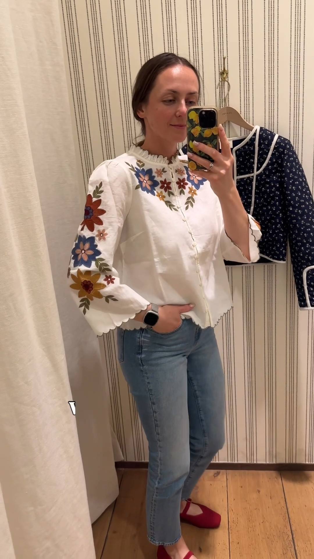 Such a beautiful top for fall! This embroidered shirt from Sézane is a staple for fall wardrobee

#LTKShoeCrush #LTKSeasonal #LTKOver40
