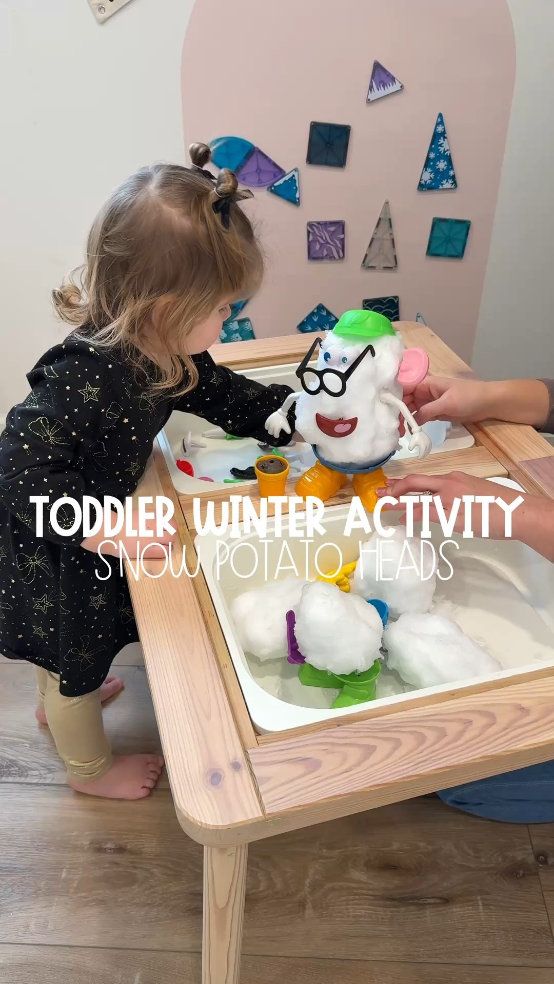 We ditched the potato 🥔❄️
and honestly… this was WAY better!

Brought a little snow inside and used Mr. Potato Head pieces in it instead of the pots body — easier for little hands and a fun new way to use toys we already have!

Proof you can make almost anything winter themed ❄️

Save this one for your next snowy day!

#toddleractivities #sensorybinideas #winteractivities #snowactivities #toddlerplay 


#LTKmomlife #LTKSeasonal #LTKKids