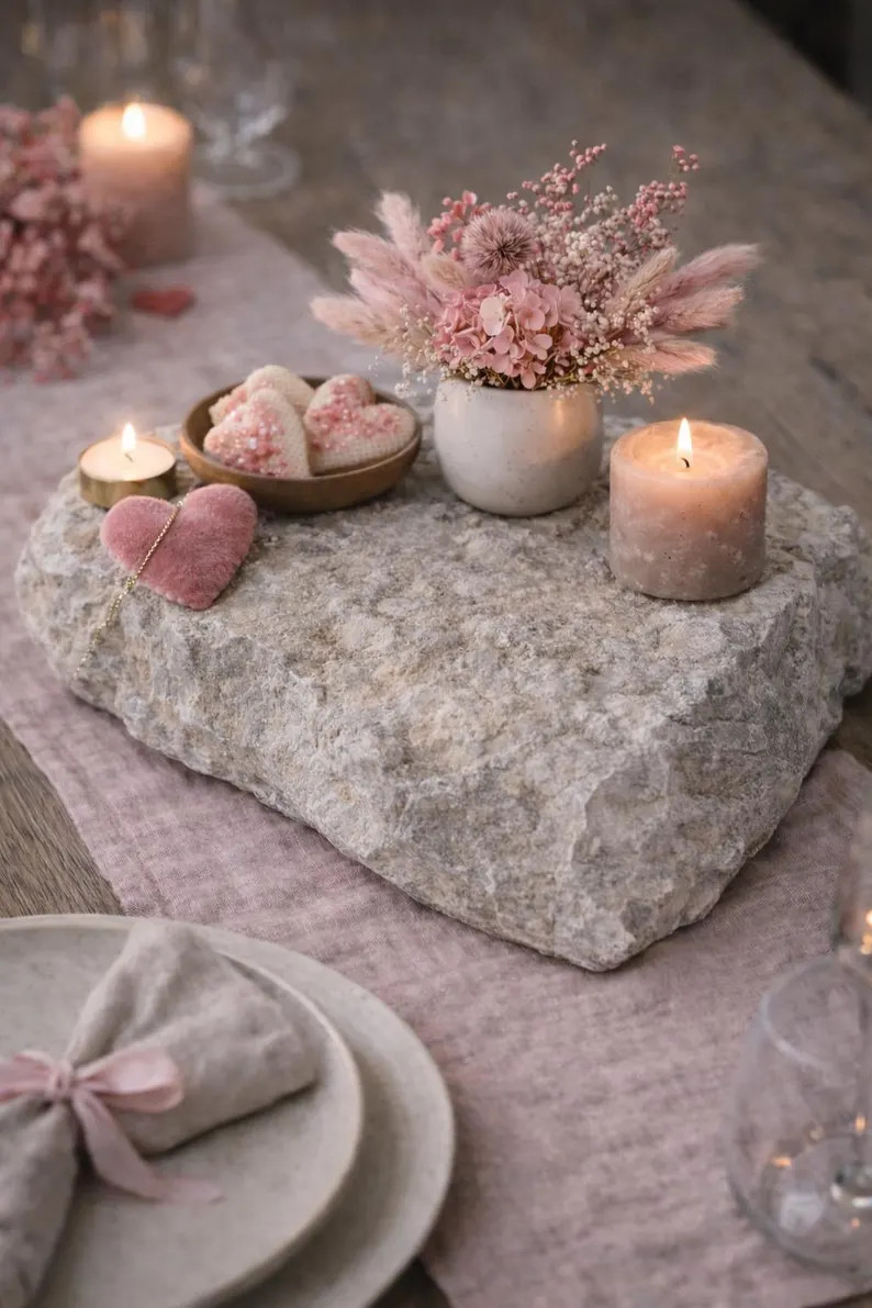 Limestone Slab Pieces, Rustic Stone Tablescape, Sculptural Home Accent , Farmhouse Decor, Stone R... | Etsy (Global)