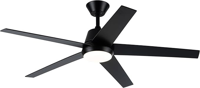 52 Inch Silver Ceiling Fan with Lights and Remote, Dimmable LED, 3 Color Tones, Quiet Reversible ... | Amazon (US)
