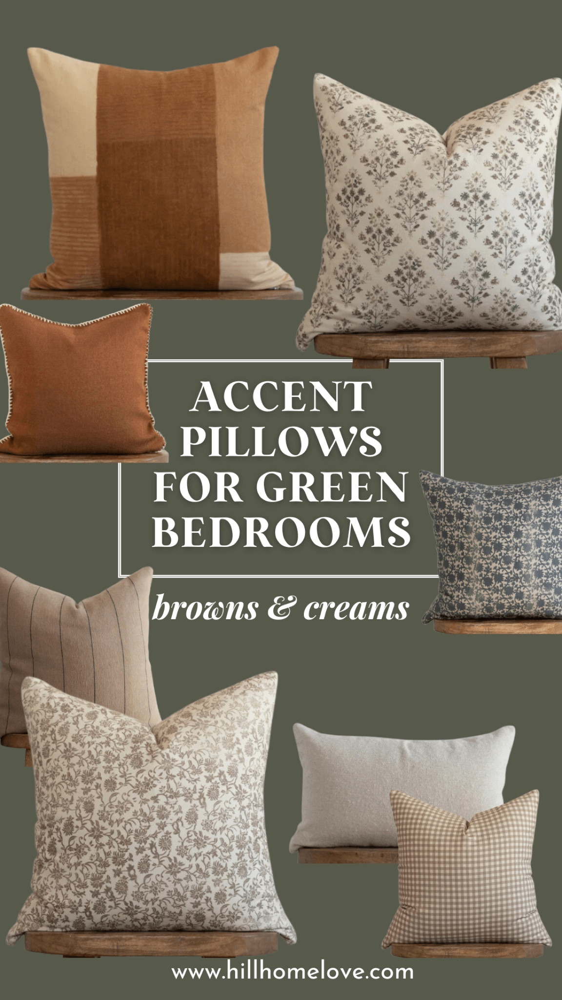 Accent pillows for a green bedroom design 

#LTKHome