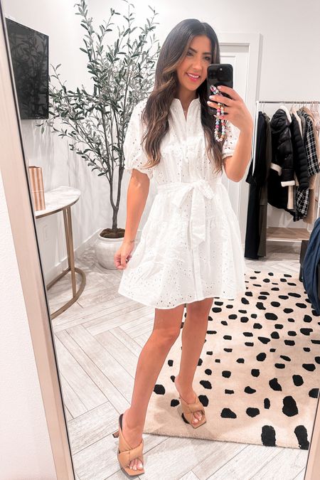 Target white eyelet dress wearing size XS  

#LTKstyletip #LTKfindsunder50