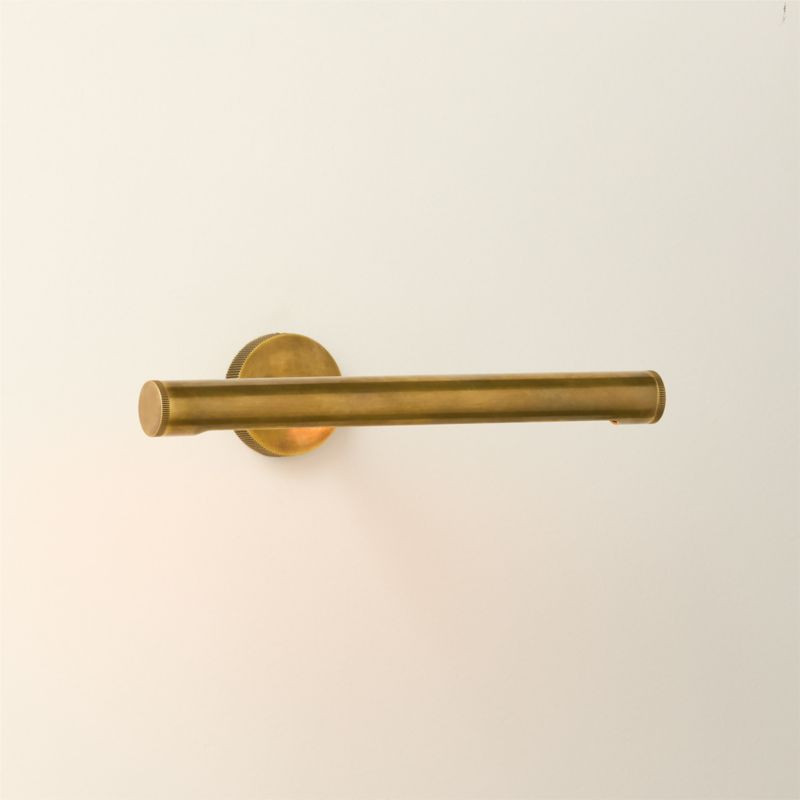 Archive Aged Brass 11.75" Wall Mount Picture Light | CB2 | CB2