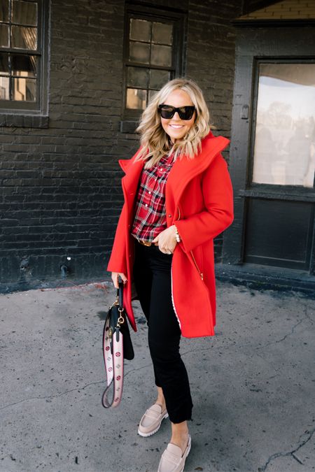 this color that never fails to make me smile… ❤️❤️❤️
taking on the town and all my holiday errands in head to toe @jcrew!! it’s ALL 50% off today, including this GORG Italian wool coat, tartan plaid pullover and the crop kick flare jeans I adore!! 



#LTKsalealert #LTKHoliday #LTKSeasonal