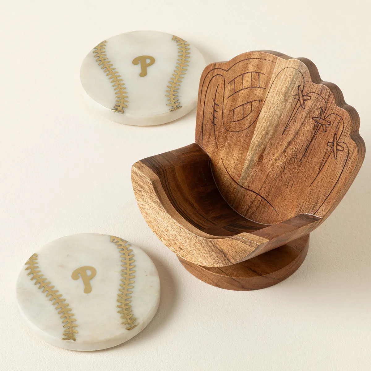MLB Perfect Catch Coaster Set | UncommonGoods