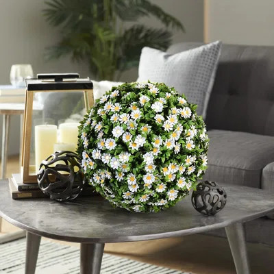 Artificial Plant Topiary Ball Faux Boxwood Balls Floral Round Garden Spheres Topiary Plant Outdoor Indoor Decoration for Porch Spring Home Wedding Bal | Wayfair North America