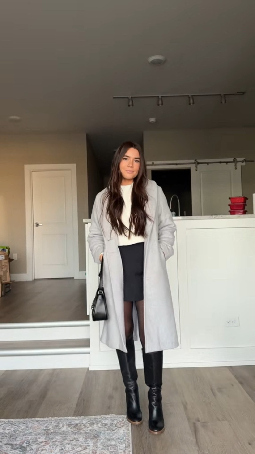 Get dressed with me 🖤 #winterstyle #ltkootd #ltkstyle #ltkfashion #freepeople #abercrombie 