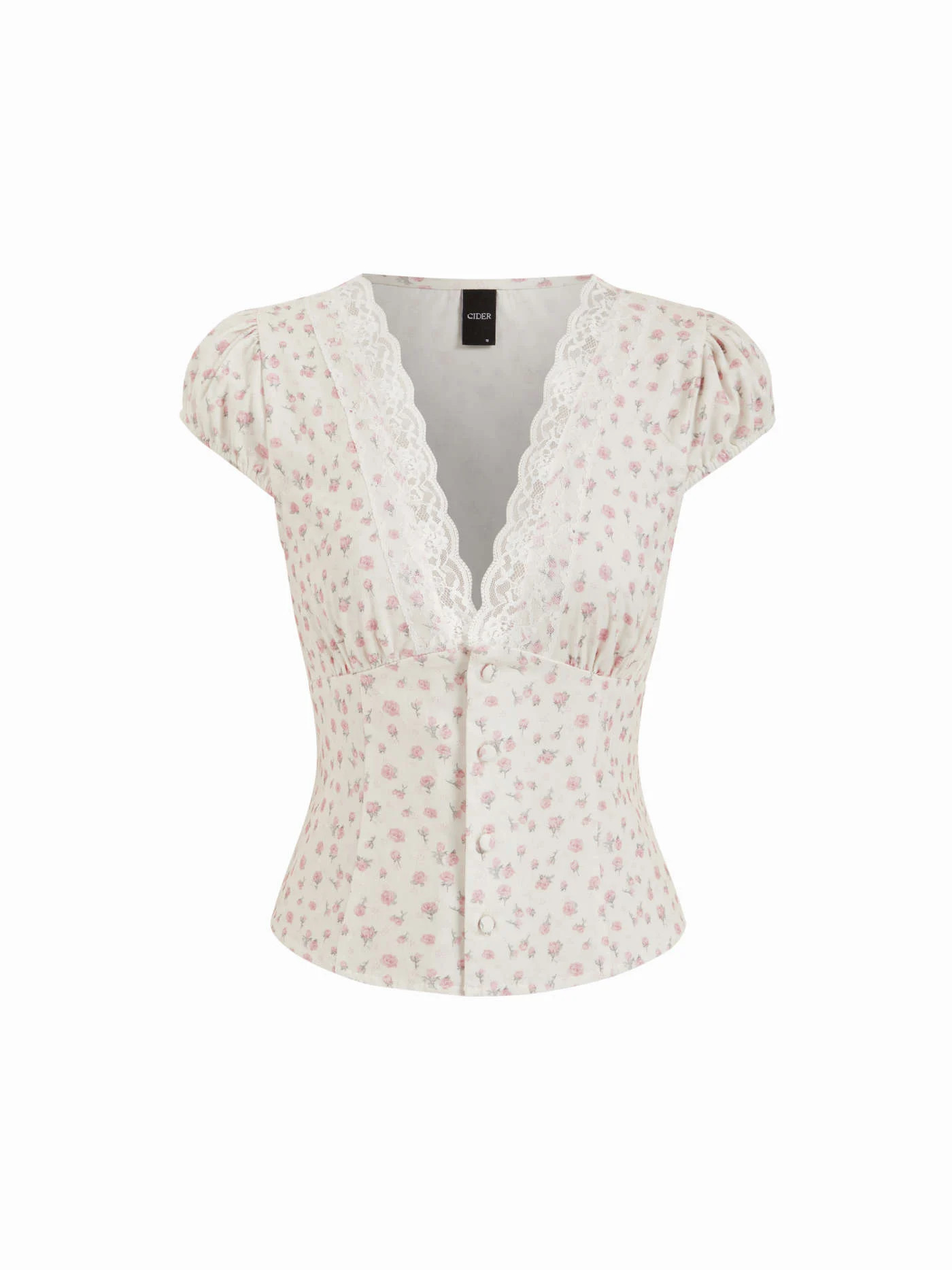 Cotton-blend Halter Neckline Graphic Two Tone Ruched Top  $24.90Flash Shipping | Cider