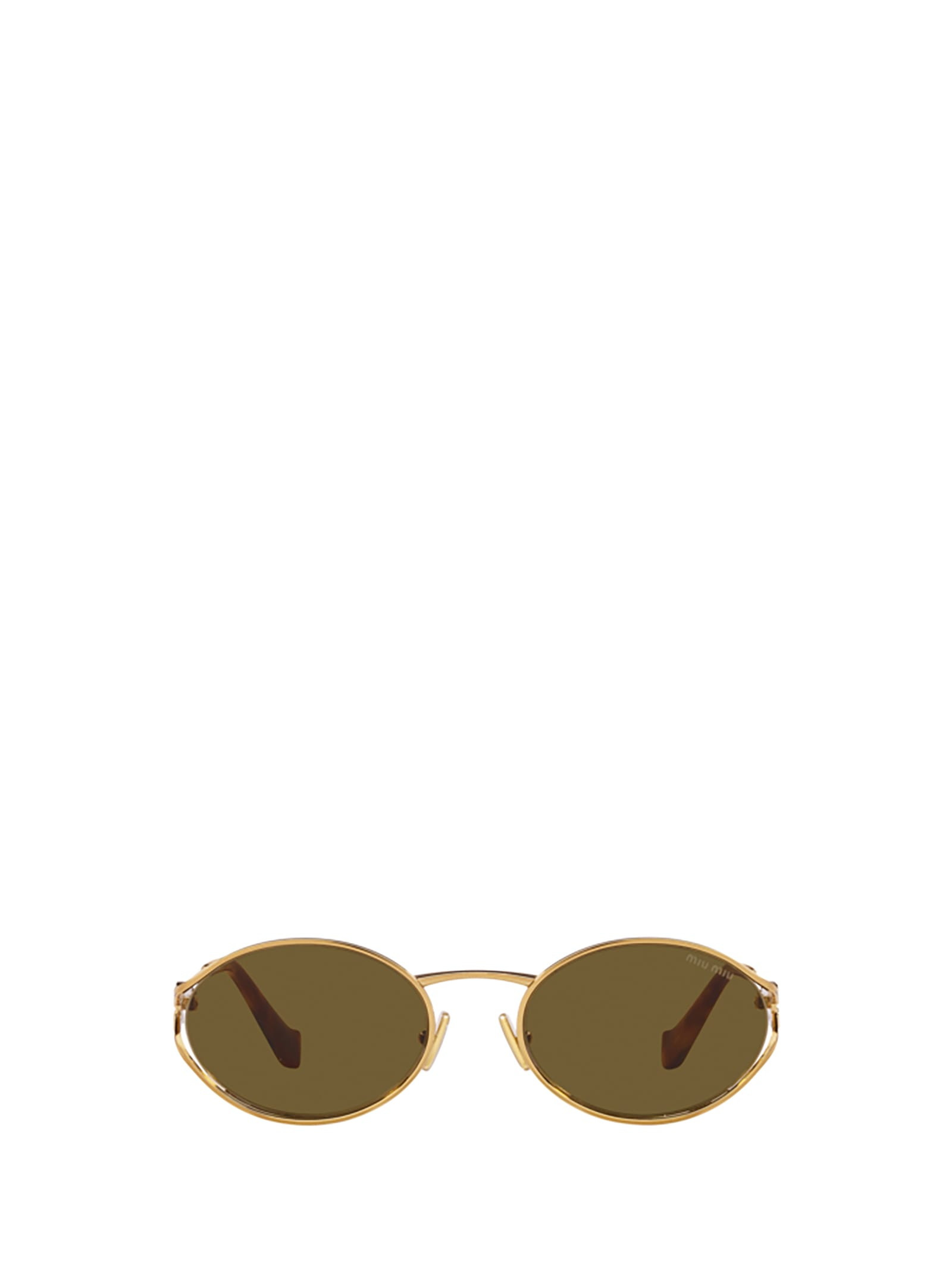 Miu Miu Mu 52ys Brass Gold Sunglasses | Italist.com US