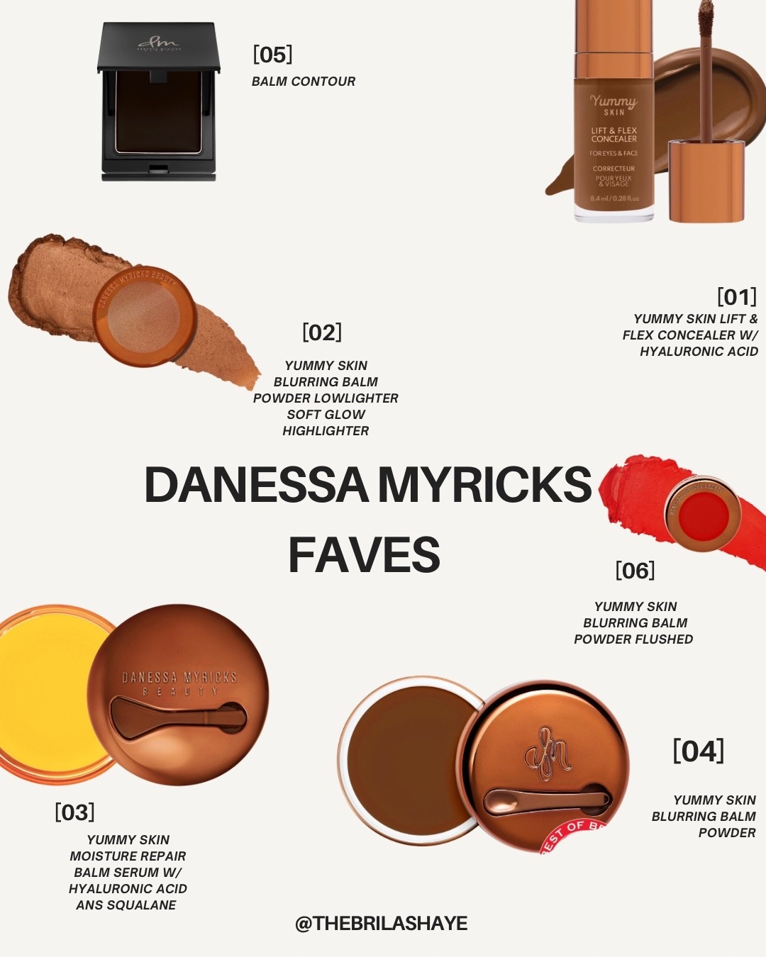 Sharing my favorite Danessa Myricks staples with you all! 
