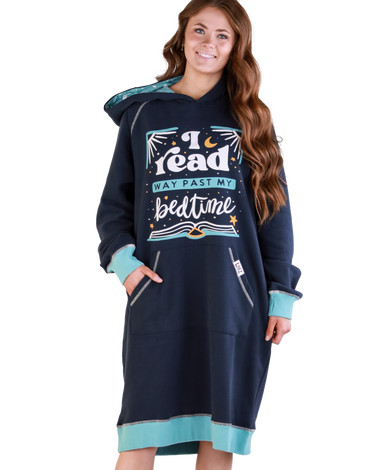 Read Past My Bedtime Sleep Hoodie | LazyOne