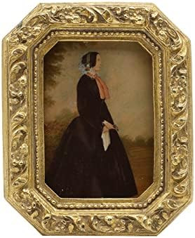 2.5x3.5 Small Vintage Picture Frame, Mini Antique Ornate Gold Photo Frame, Tiny Retro Octagon fra... | Amazon (US)