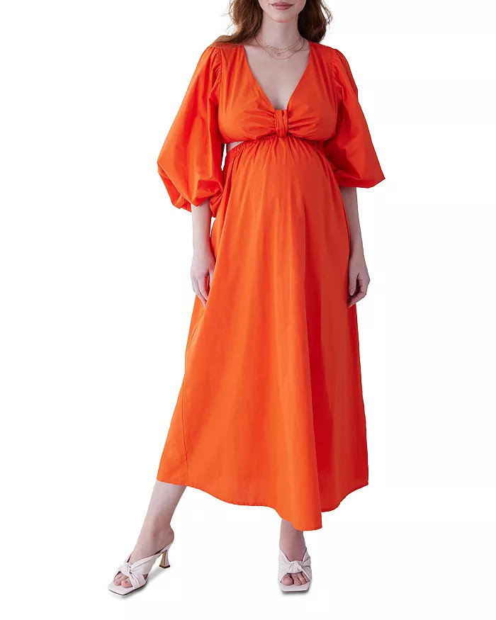 Cutout Maxi Maternity Dress | Bloomingdale's (US)