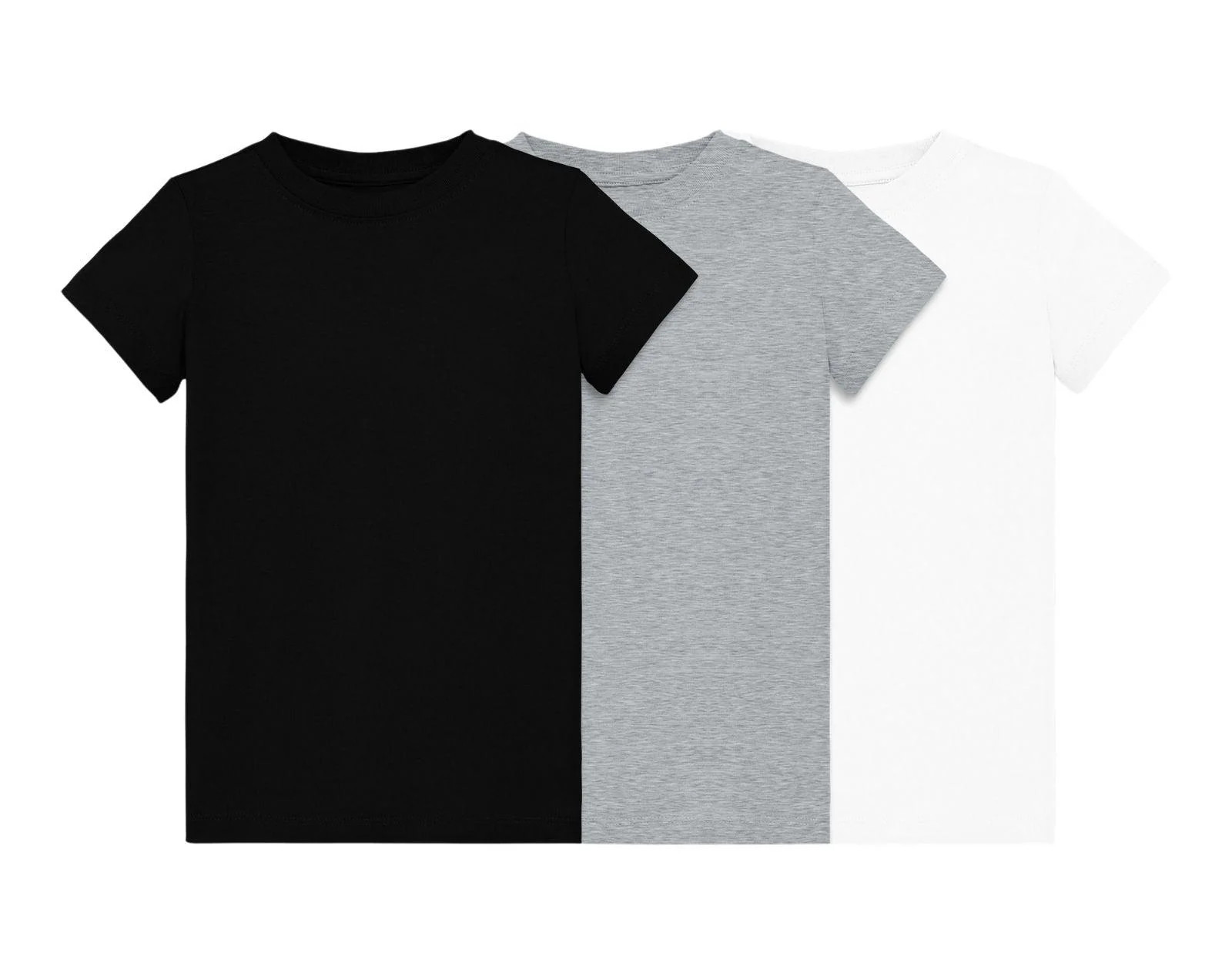 Short Sleeve Slim Tee - 3 Pack - Neutral mix / 2 | Ten Little