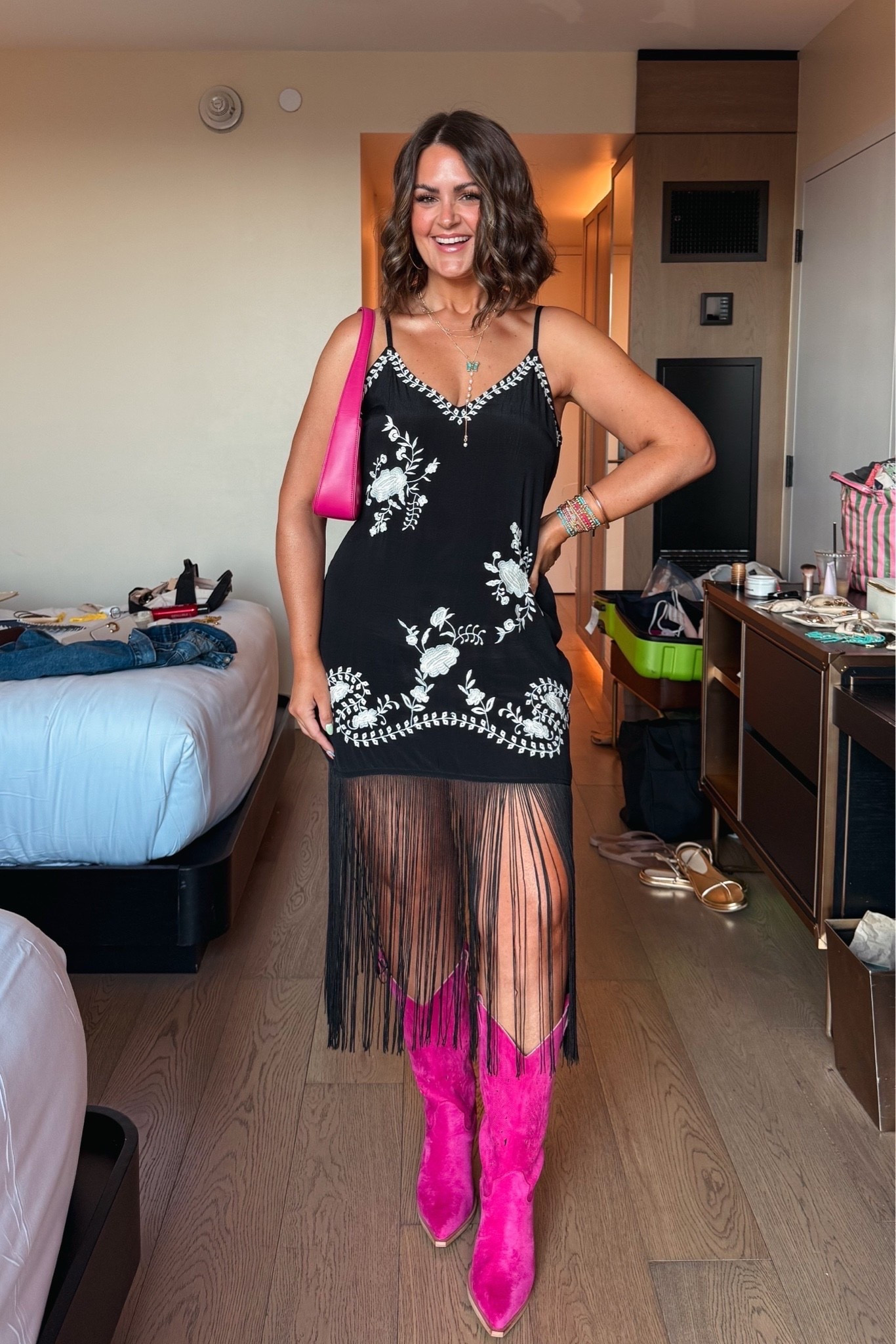 Nashville night 2!
Large, boots true size 10

CMA fest, country concert outfit

#LTKootd #LTKMidsize #LTKOver40