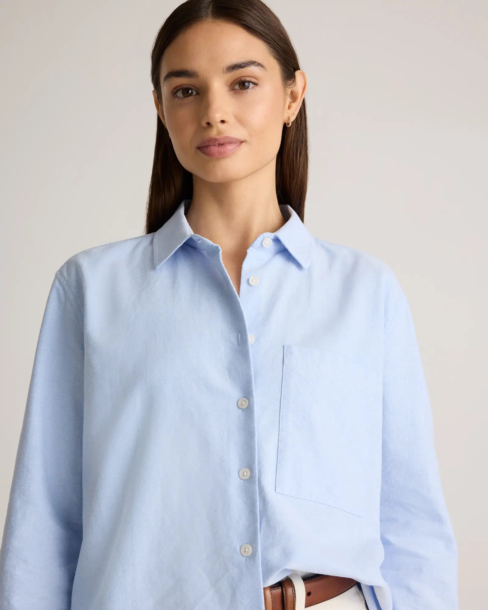 Organic Cotton Relaxed Oxford Shirt | Quince