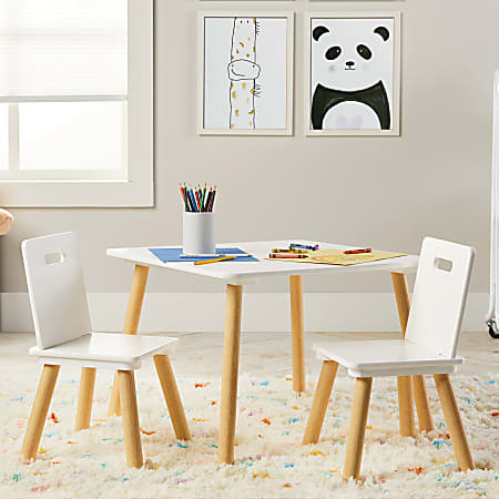 Realspace Briggle Activity Table And Chairs White - Office Depot | Office Depot and OfficeMax 