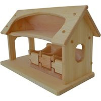 Natural Wooden Toy Stable-Waldorf Stable - Barn-Wooden Barn-Child's Play Barn-Montessori Pretend Sta | Etsy (US)