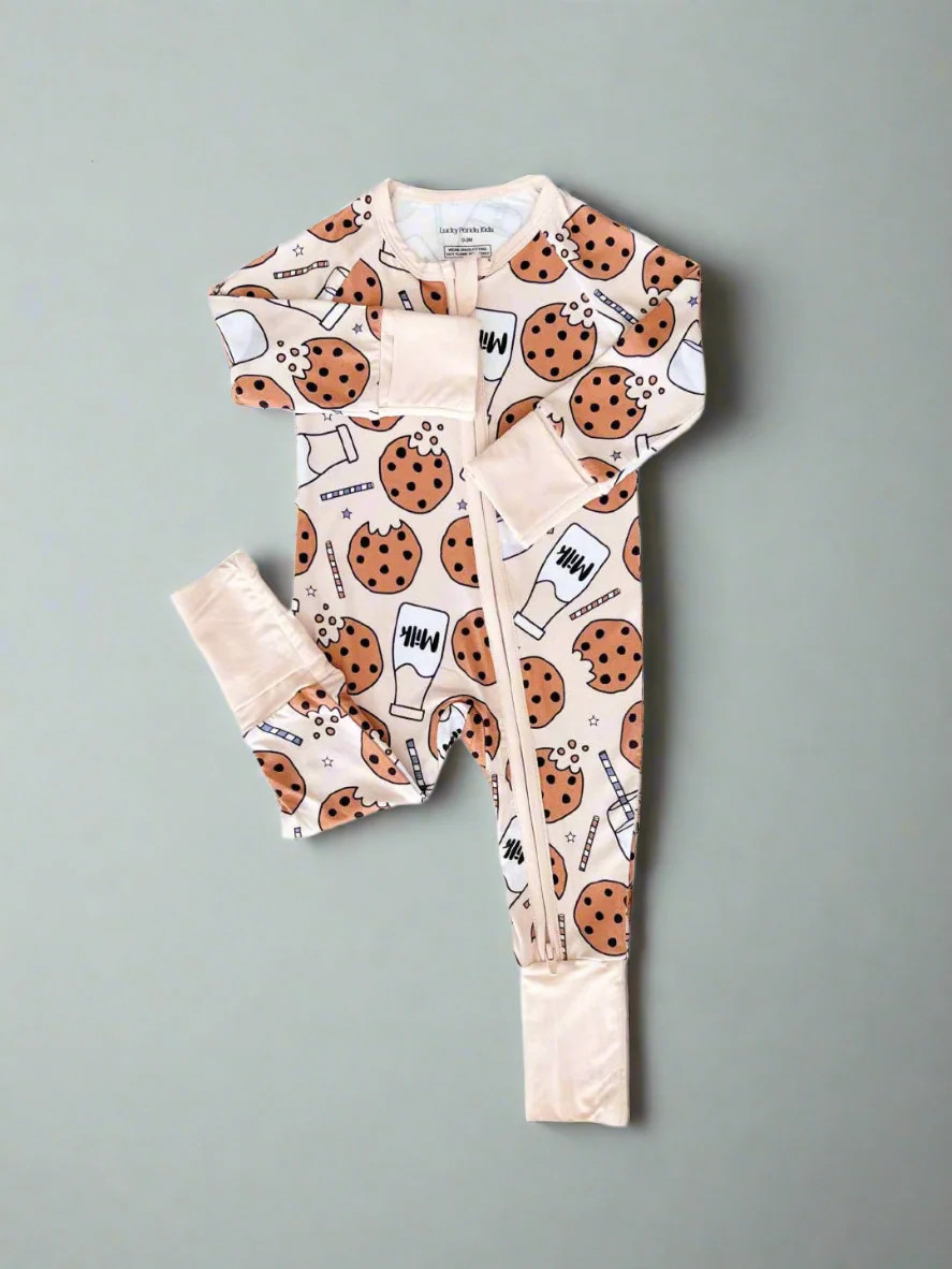 GOT MILK BAMBOO ZIP ROMPER | Sydney and Co.