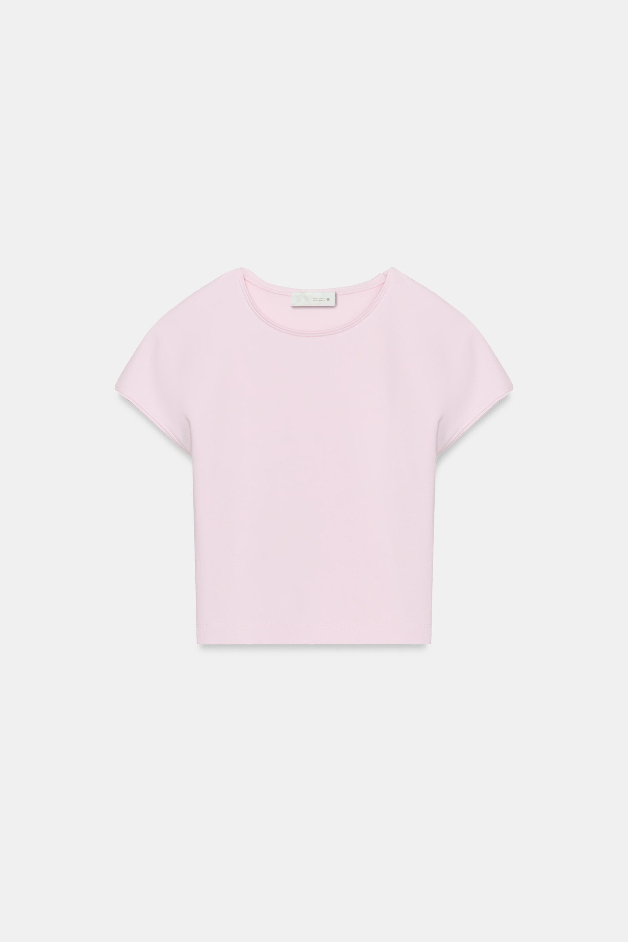 CROPPED SHORT SLEEVE T-SHIRT | Zara US
