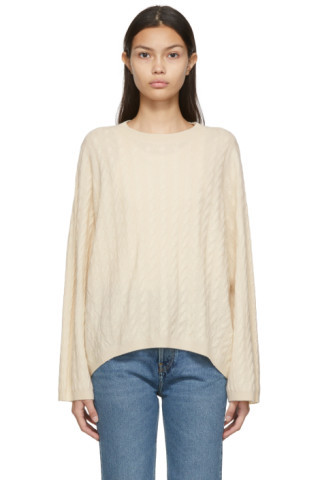 Off-White Cable Knit Sweater | SSENSE