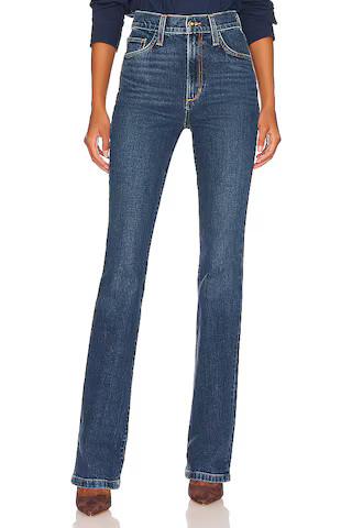 Favorite Daughter Valentina Super High Rise Boot Cut Jeans in Woodside from Revolve.com | Revolve Clothing (Global)