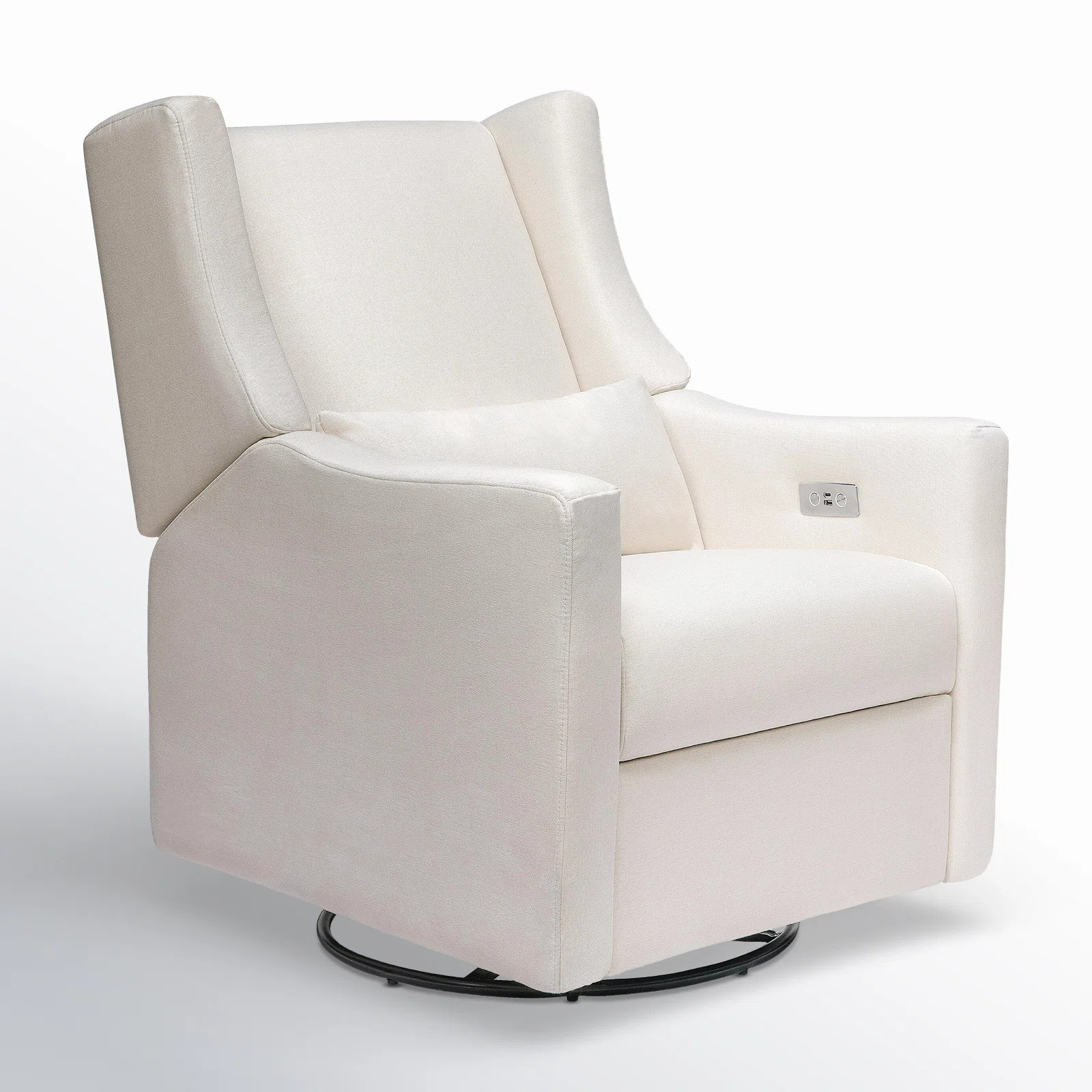 Kiwi Performance Cream Eco Weave Electronic Recliner and Swivel Glider with USB port | Wayfair North America