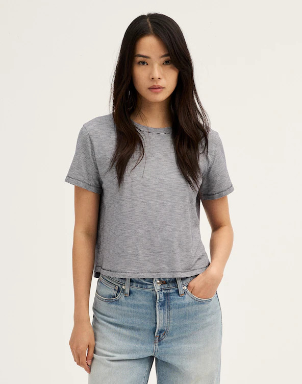 The Easy Crop Crewneck Tee in Soft Slub | Madewell