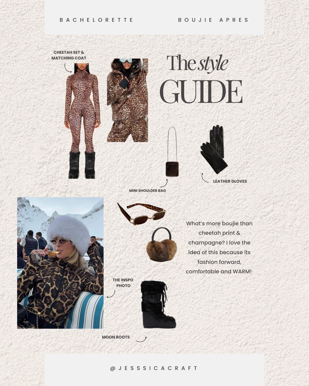 Cheetah & Aprés just go together. The main outfit I have inspired from Fashionnova but it won’t let me link on here! Search: Snow days quilted puffer jacket 

#LTKMidsize #LTKFindsUnder50 #LTKFindsUnder100