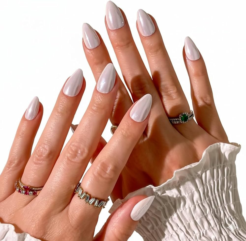 PaintLab Press-On Nails Manicure Kit, Glossy Glazed Almond, 24-Piece Set, Long-Lasting Fake Nails... | Amazon (US)