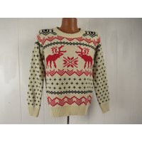 Vintage Sweater, M, 1960S Winter Reindeer Vintage Clothing, Size Medium | Etsy (US)